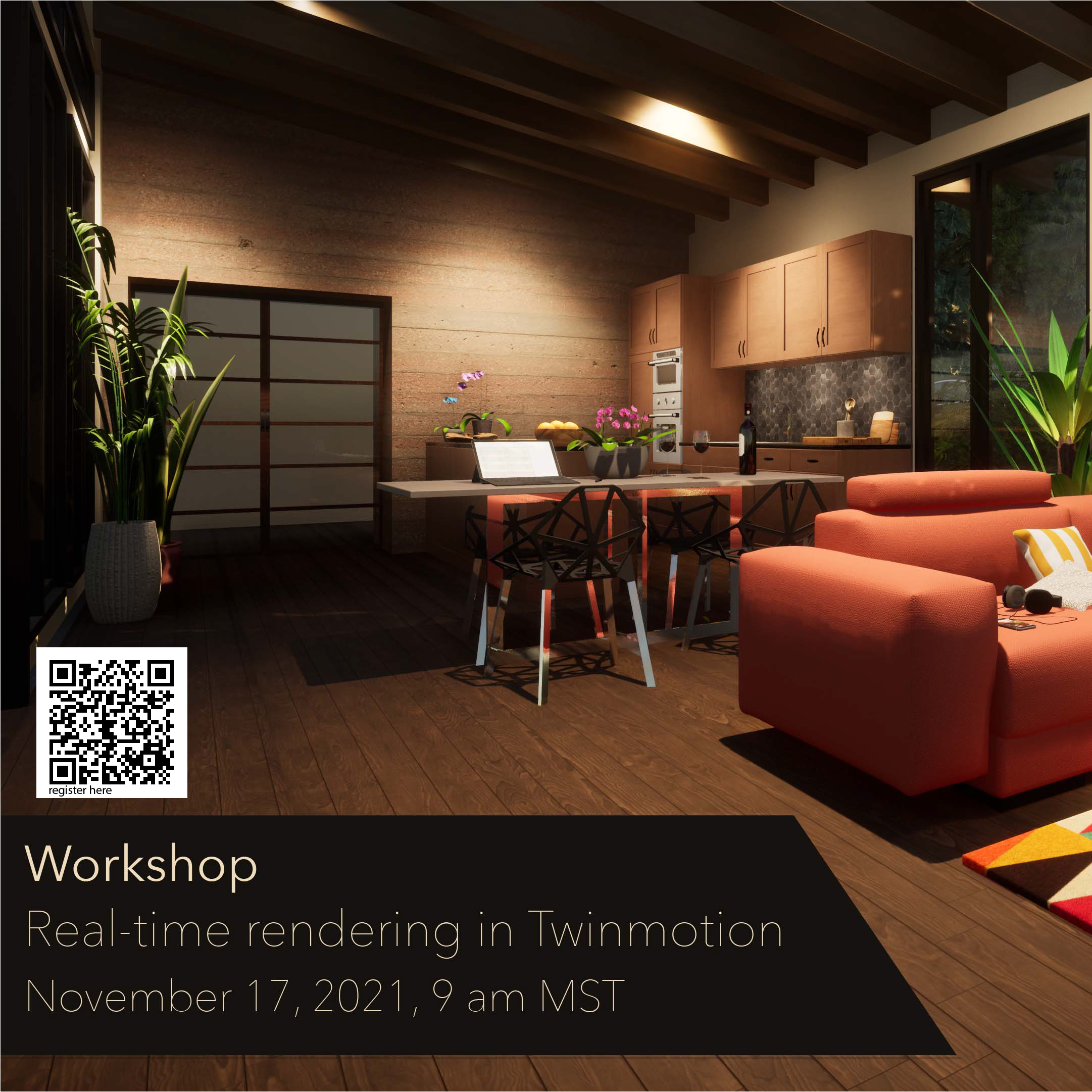 Real-time rendering in Twinmotion Poster